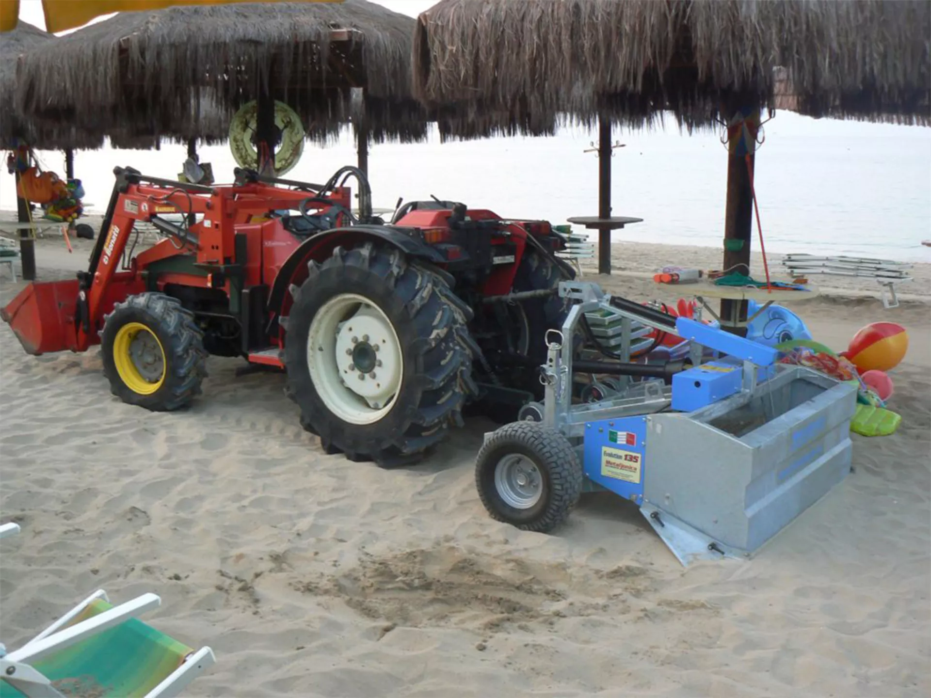 Beach Cleaning Machine Behind Tractor: Evolution 135